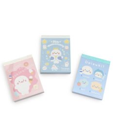 Mother garden しろたん ミニメモ 3点セット 《25周年にっこりパレード柄/すきなもの柄/みんなのすきなもの柄》