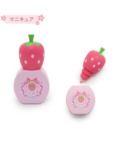 Mother garden マザーガーデン 野いちご 木製 ままごと 《コスメセット ピンク》 5点セット