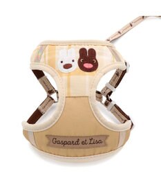 PET PARADISE リサとガスパール  ハーネス&リード ナチュラル ＳＭ 中型犬