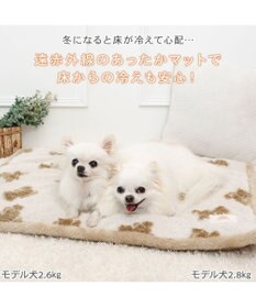 PET PARADISE ペットパラダイス くまちゃん織り 遠赤外線 ボアマット 四角