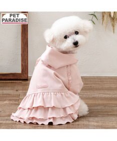 PET PARADISE ペットパラダイス フリルフーディー 《桃》 小型犬