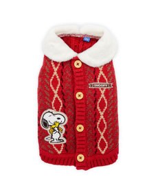 PET PARADISE スヌーピー ハグ 背開き ニット 《レッド》 中型犬 大型犬