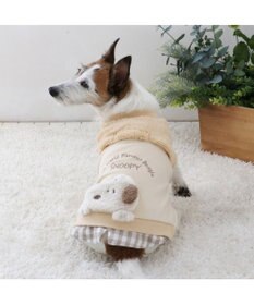 PET PARADISE スヌーピー 脇開きトレーナー 《ベージュ》 小型犬