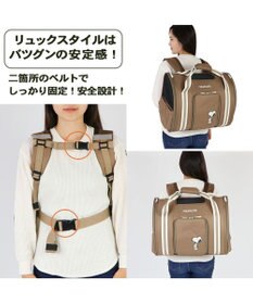 PET PARADISE スヌーピー シンプル 折り畳み リュック キャリーバッグ  小型犬 胴長犬種