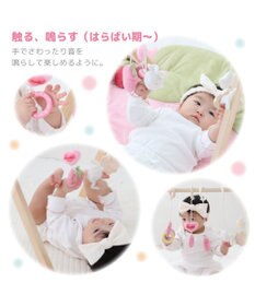 Mother garden マザーガーデン いちごの木製ベビージム 2ケ月~