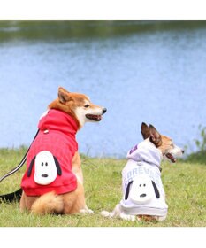 PET PARADISE スヌーピー ずっ友 お揃い パーカー 《レッド》  中型犬  大型犬