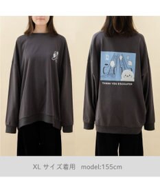 Mother garden しろたん トレーナー 《エスカレーターありがとう》 ユニセックス