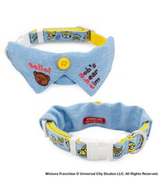 PET PARADISE ミニオン デニム襟付き首輪 ＳＭ 中型犬