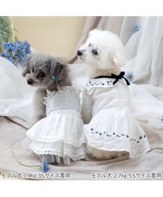 PET PARADISE ペットパラダイス アイレット レース ワンピース 小型犬
