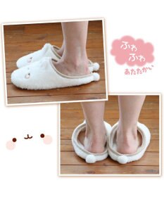Mother garden マザーガーデンMOLANG モラン ふわふわ ルームシューズ 23cm～25cm スリッパ