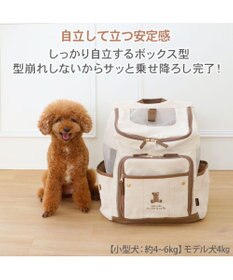 PET PARADISE ペットパラダイス くまちゃん帆布 ハグ＆リュック Ｍ 小型犬