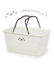 Mother garden しろたん お買い物 バスケット 49.5×24×35cm 日本製