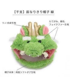 PET PARADISE ペットパラダイス 干支帽子 辰 《グリーン》 小型犬