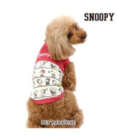 PET PARADISE スヌーピー パッチ付き タンクトップ 《レッド》【小型犬】