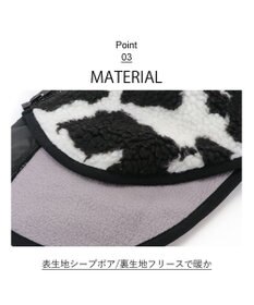 PET PARADISE Lee 背開き ボアベスト 牛柄 《ブラック》 小型犬