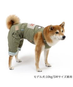 PET PARADISE スヌーピー ビーグルスカウト オーバーオール 《キャンプ柄》 中型犬