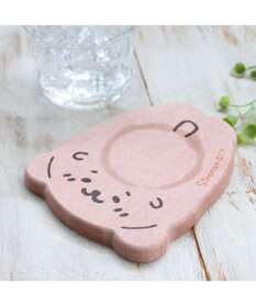 Mother garden しろたん 珪藻土 コースター 《 しろたん柄 / らっこいぬ柄 》 単品