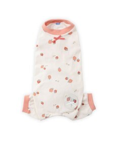 PET PARADISE ペットパラダイス やさしい ロンパース 《花苺柄》 小型犬