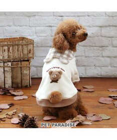 PET PARADISE ペットパラダイス くまちゃん襟トレーナー 襟付き チェック 小型犬