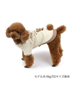 PET PARADISE ペットパラダイス くまちゃん襟トレーナー 襟付き チェック 小型犬