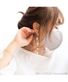 Mother garden 【Hinami】 抗菌 リバーシブル マスク 《ローズルージュ×ライトベージュ》【Sサイズ/Mサイズ】