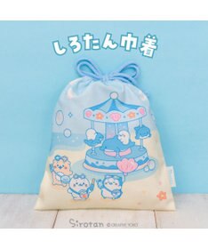 Mother garden しろたん 巾着 《ぷかぷかマリンパーク柄》
