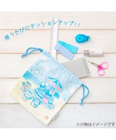 Mother garden しろたん 巾着 《ぷかぷかマリンパーク柄》