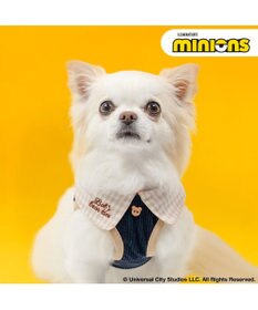 PET PARADISE ミニオン チェック ベスト ハーネス ３Ｓ 小型犬