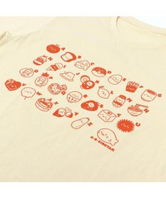 Mother garden しろたん Tシャツ 半袖  《ABCしろたん柄》 クリーム色 ユニセックス 男女兼用