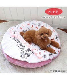 PET PARADISE ディズニー ミニーマウス 遠赤外線 くつろぎマット (直径75cm)