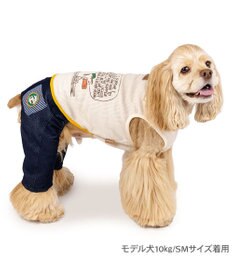 PET PARADISE スヌーピー  ワッペン パンツつなぎ 中型犬