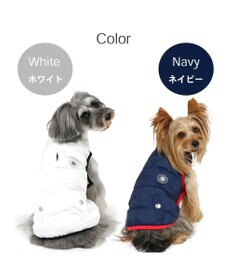 PET PARADISE 犬 服 J.PRESS 綿入り ベスト 【小型犬】  フライトベスト ネイビー