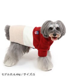 PET PARADISE J.PRESS モヘア トリコロール ニット  小型犬