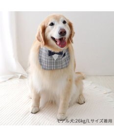 PET PARADISE ペットパラダイス 蝶ネクタイ スタイ 《チェック柄》 中型犬 大型犬