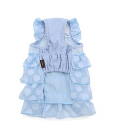 PET PARADISE ペットパラダイス お花 ふりふり ワンピース 《ブルー》 小型犬