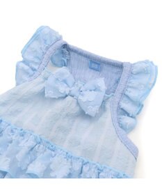 PET PARADISE ペットパラダイス お花 ふりふり ワンピース 《ブルー》 小型犬