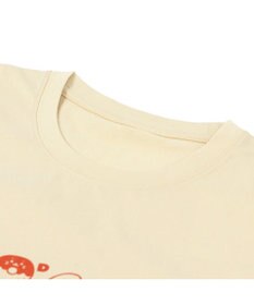 Mother garden しろたん Tシャツ 半袖  《ABCしろたん柄》 クリーム色 ユニセックス 男女兼用