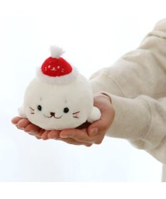 しろたん サンタ クリスマスブーツ ぬいぐるみ マスコット 2005年 しろたん サンタ帽子 手のりマスコット 《しろたん》 単品