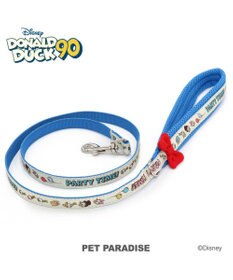 PET PARADISE ディズニー ドナルドダック 90周年 反射 リード SS~S 《パーティー柄》 小型犬