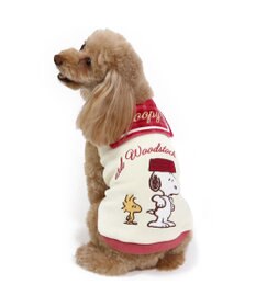 PET PARADISE スヌーピー チェック襟 トレーナー 《ホワイト》 小型犬