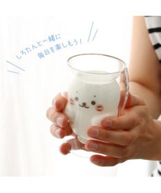 Mother garden しろたん ダブルウォールグラス 《ほっぺ》