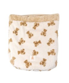 PET PARADISE ペットパラダイス くまちゃん織り 遠赤外線  筒型 寝袋   Ｍ