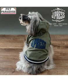 PET PARADISE J.PRESS 立体刺繍パーカー 小型犬