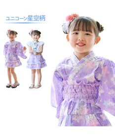 ユニコーン柄 キッズドレス 140cm
