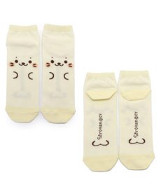 Mother garden しろたん 靴下2足セット 《しろたん顔ぼん/紺色足袋》 スニーカーソックス