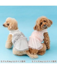 PET PARADISE ペットパラダイス チュール タンクトップ 《グレー》 小型犬