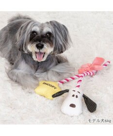 PET PARADISE スヌーピー リボン ロープ トイ
