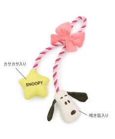 PET PARADISE スヌーピー リボン ロープ トイ