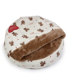 PET PARADISE ペットパラダイス 丸型寝袋 遠赤外線 《くまちゃん柄》 60cm
