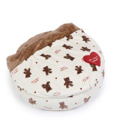 PET PARADISE ペットパラダイス 丸型寝袋 遠赤外線 《くまちゃん柄》 60cm